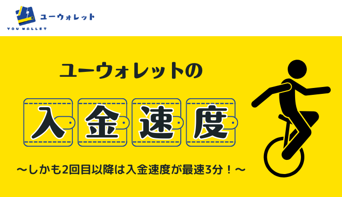 ユーウォレットの入金速度と即日対応のサービス提供を行っている