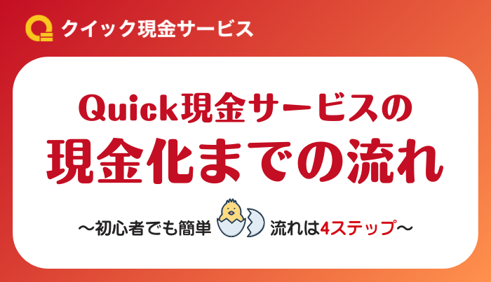 Quick現金サービスの現金化までの流れ