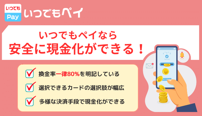 いつでもペイは明朗換金率で安心