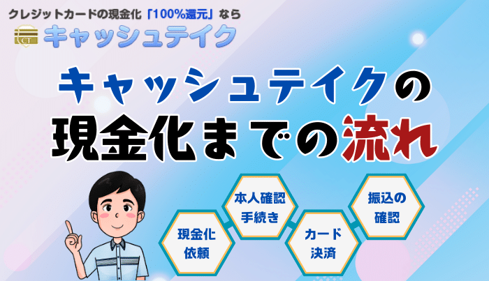 初心者でも迷わない！キャッシュテイクの現金化の流れについて