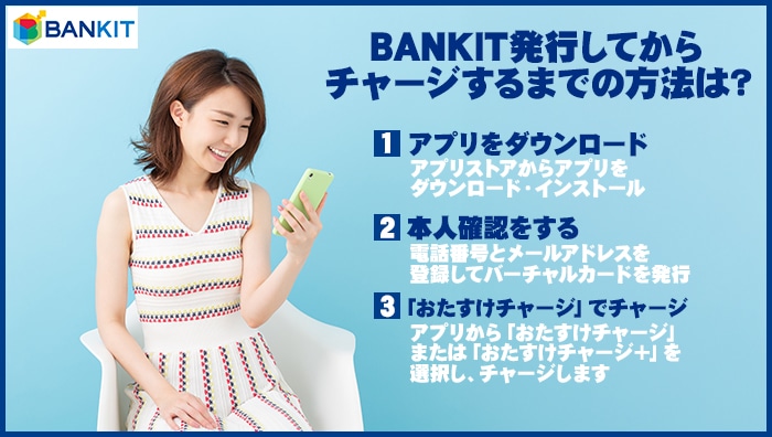 BANKIT(バンキット)を発行してからチャージするまでの方法は？