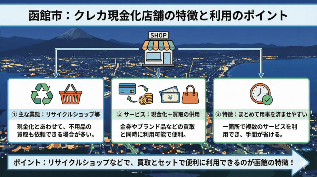 函館市でおすすめのクレジットカード現金化店舗はどこ？