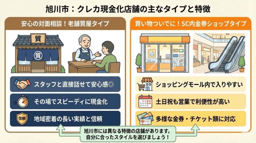 旭川市でおすすめのクレジットカード現金化店舗はどこ？
